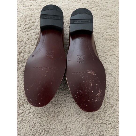 Stacy Adams Woven Tassel Loafers Mens Sz 8.5M Brown Leather Slip On Shoes 25349 - Picture 5 of 8